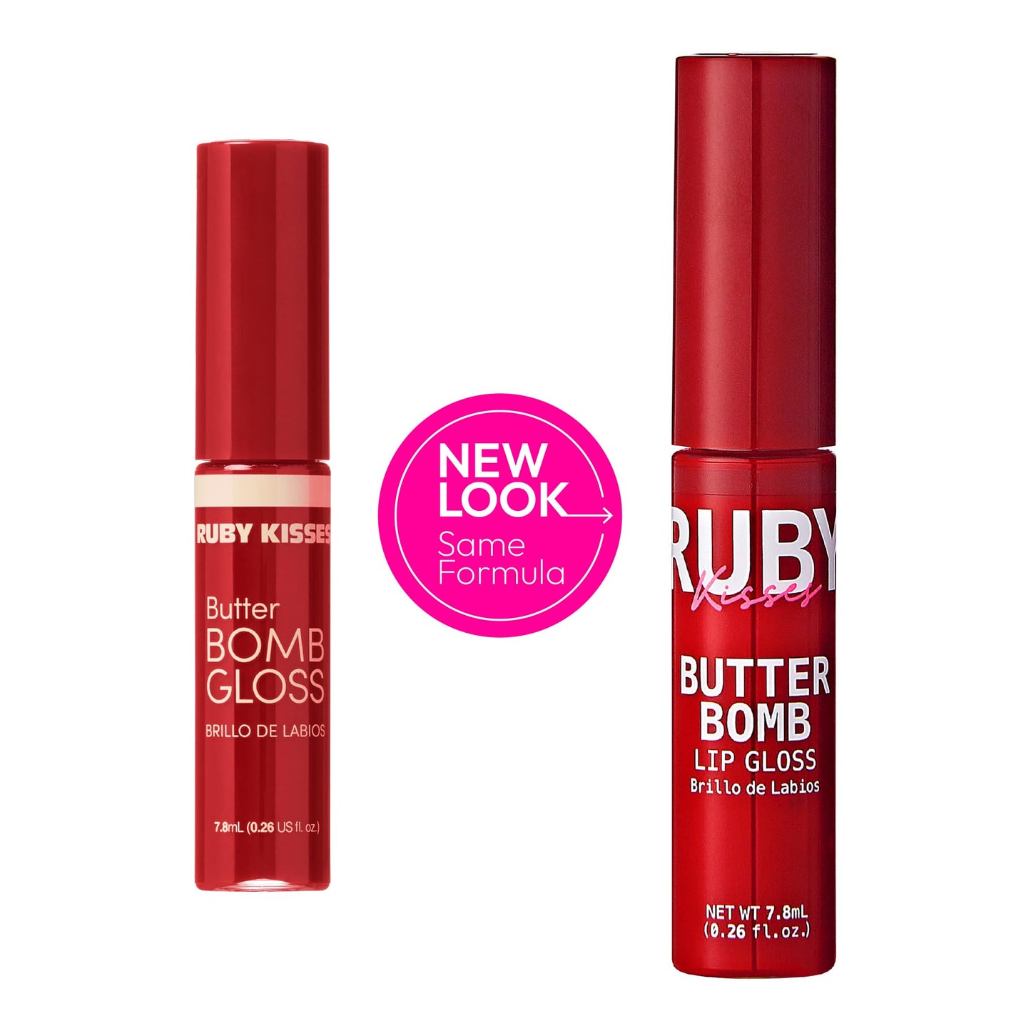 Ruby Kisses Butter Bomb Lip Gloss, High-Shine Non-Sticky Hydrating Plumping