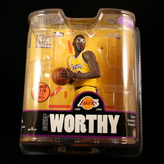 Sports Picks James Worthy / Los Angeles Lakers Yellow Jersey McFarlane 6 Inch NBA Legends Series 3 Action Figure