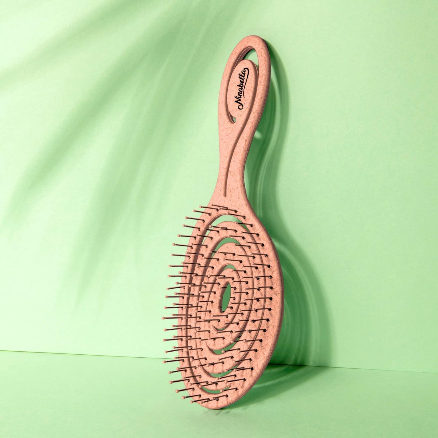 Ninabella Detangling Hair Brush for Women & Men - Does not Pull - Straightening Brushes for Straight & Curly Hair - Unique Spiral Hairbrush - Rose Beauty and Personal Care Ninabella