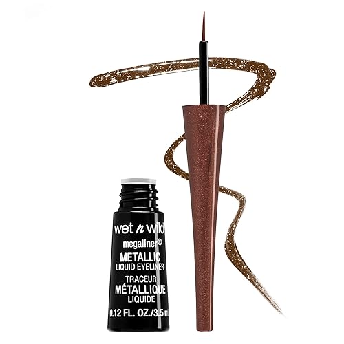 wet n wild MegaLiner Liquid Eyeliner - Metallic, Metallic Brown