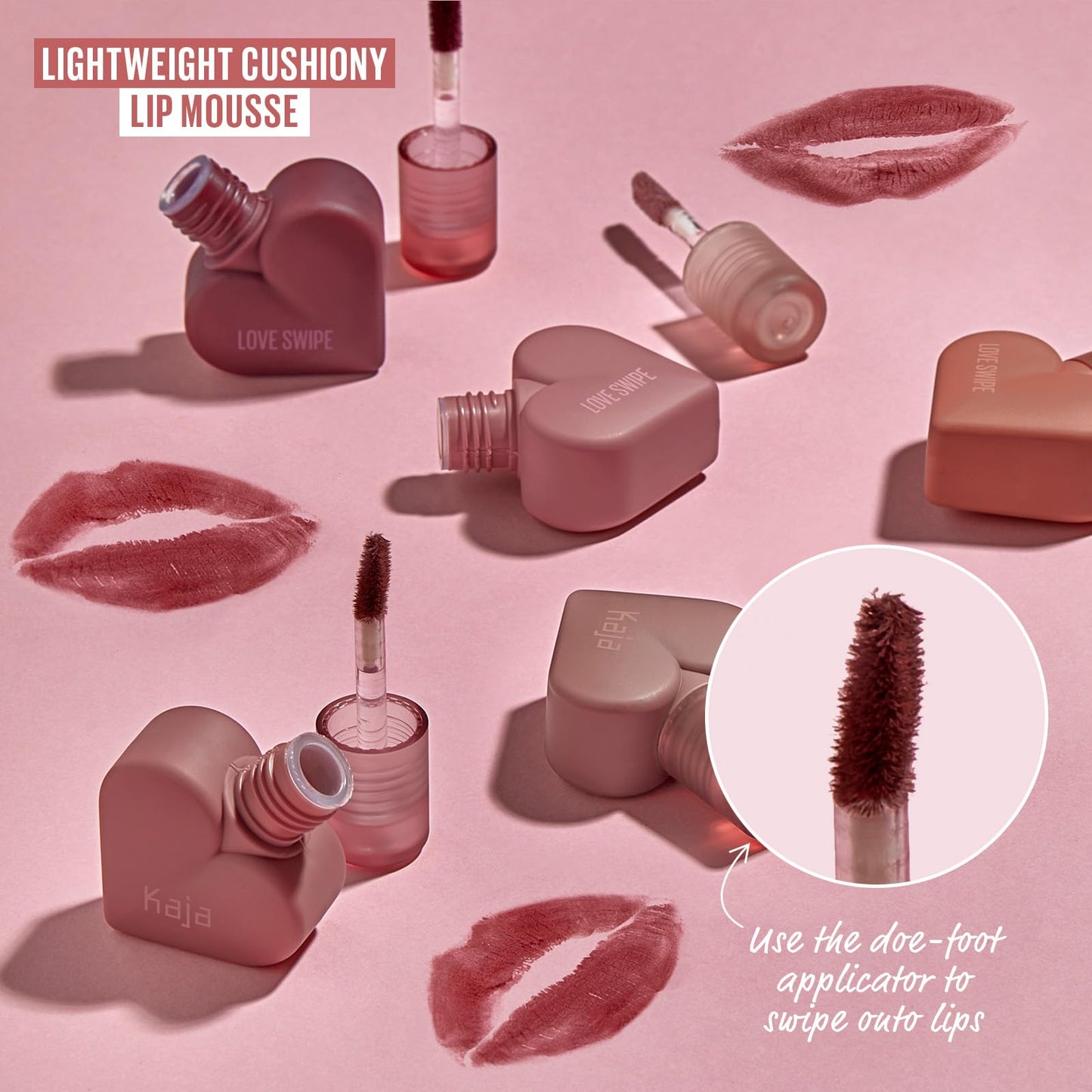 Kaja Lip Mousse - Love Swipe 05 I'm Melting - with Raspberry Seed Oil and Vitamin E, Buildable, Blendable, Moisturizing, Velvet Finish, Weightless Beauty and Personal Care Kaja