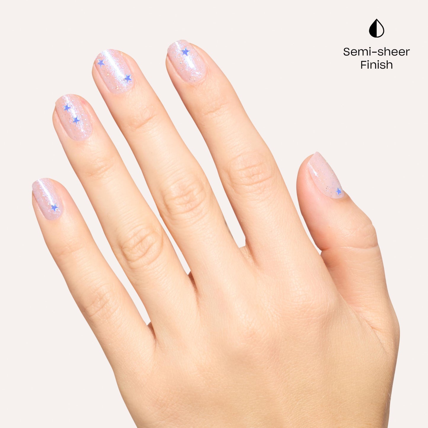 OPI RapiDry Cosmic Chic | Semi-Sheer Soft Cool Purple Blue Glitter Chip Resistant Nail Polish x Supergirl Collection Beauty and Personal Care OPI