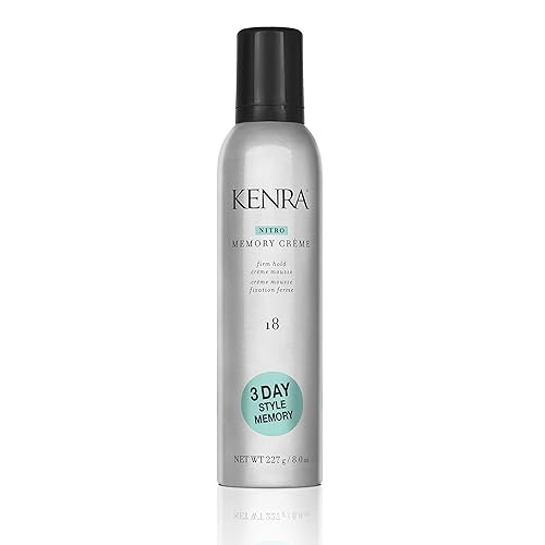 Kenra Professional Nitro Memory Crème 18 | Firm Hold Crème Mousse | All Hair Types | 8 Oz