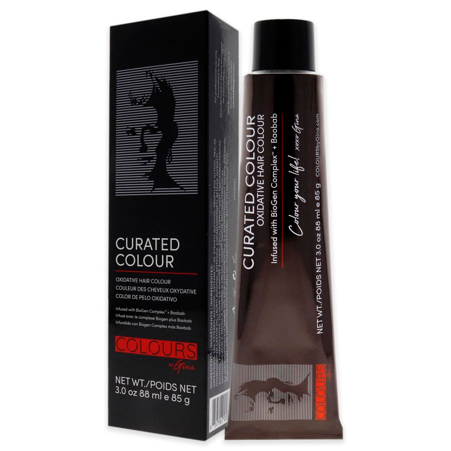 Colours By Gina Curated Colour - 3.22-3VV Intense Dark Violet Brow by Colours By Gina for Unisex - 3 oz Hair Color