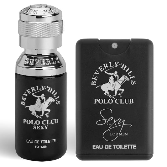 Beverly Hills Polo Club BHPC Men's Eau De Toilette Bonus Pack | Sexy Scent | Long-Lasting Fragrance with Portable Pocket Spray Beauty & Personal Care Beverly Hills Polo Club