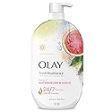 Olay Body Wash for Women, Fresh Radiance, 24/7 Skin-Loving Freshness, Visibly Radiant, Plant Based Cleansers, Vitamin B3 & Antioxidant Blend, For All