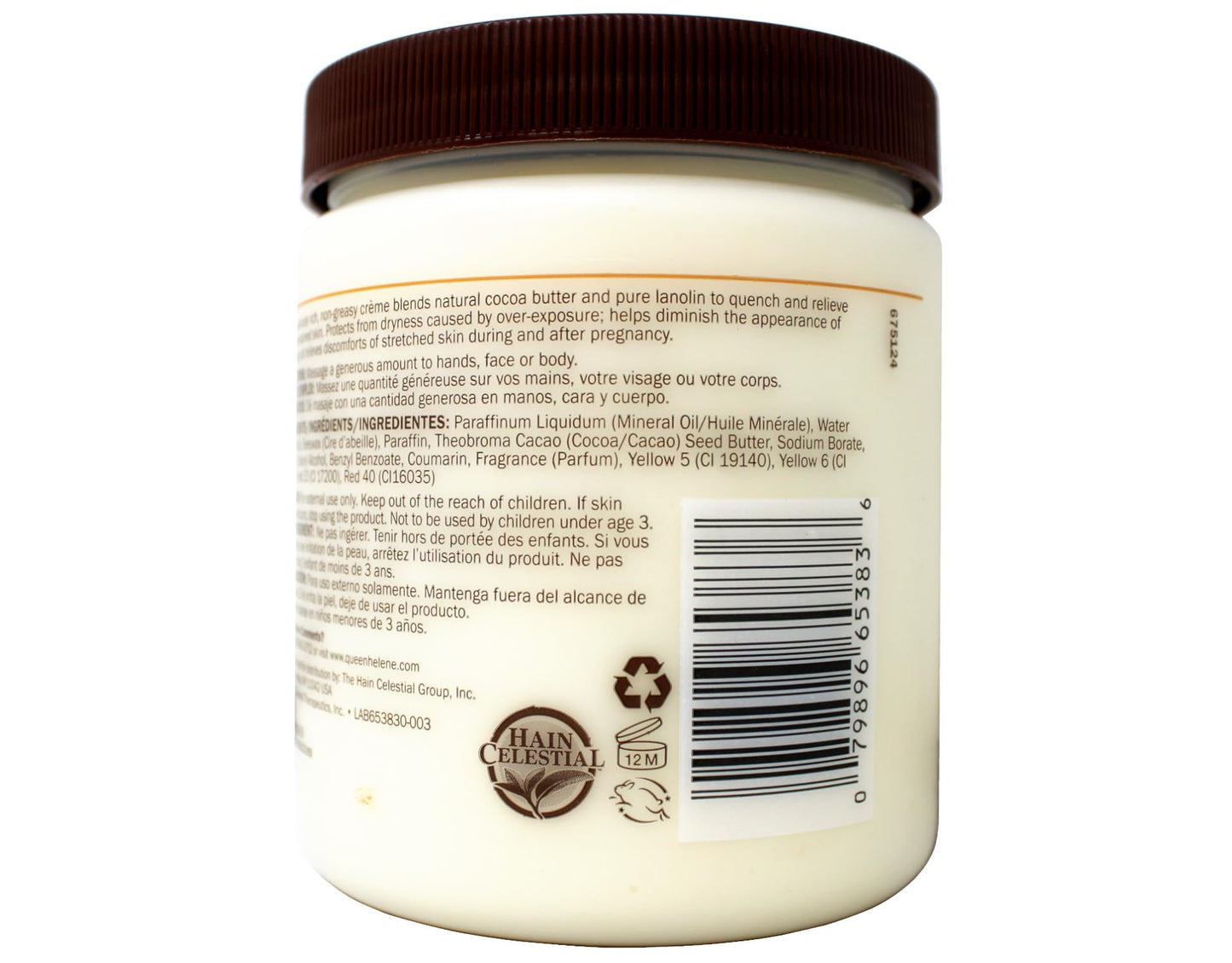 Queen Helene Cocoa Butter Moisturizing Kit, Face + Body Crème 15 oz and 100% Cocoa Butter Lip Balm 1 oz for Dry Skin and Lips
