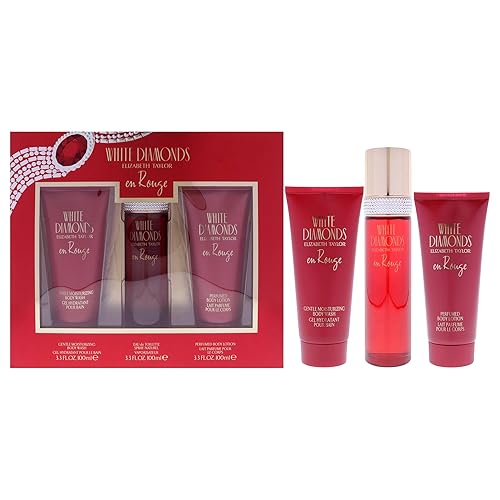 Elizabeth Taylor White Diamonds En Rouge, 3 Piece Gift Set women
