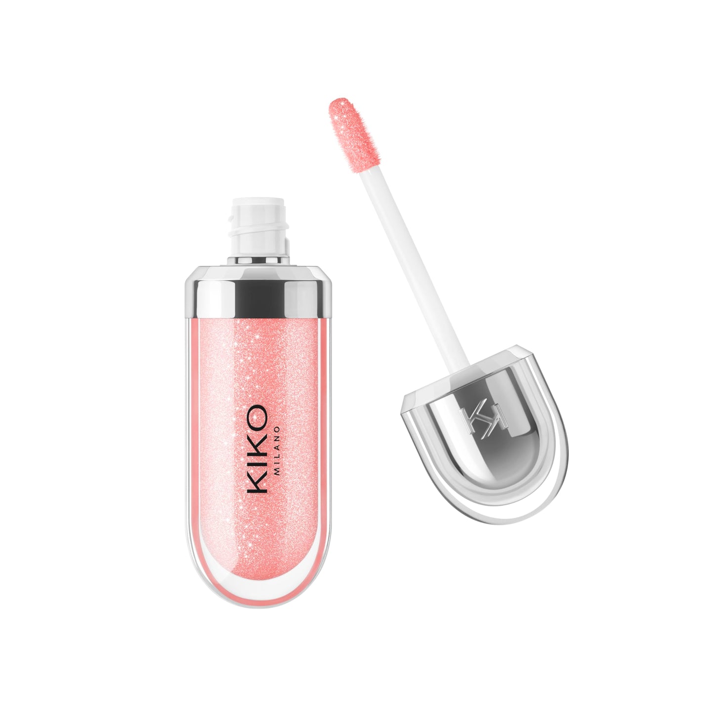 Kiko Milano 3D Hydra Lip Gloss - High Shine, Hydrating, Plumping, Non-Sticky, Moisturizing Lip Makeup - 04 Pearly Peach Rose - 6.5ml Beauty and Personal Care Kiko Milano Default Title