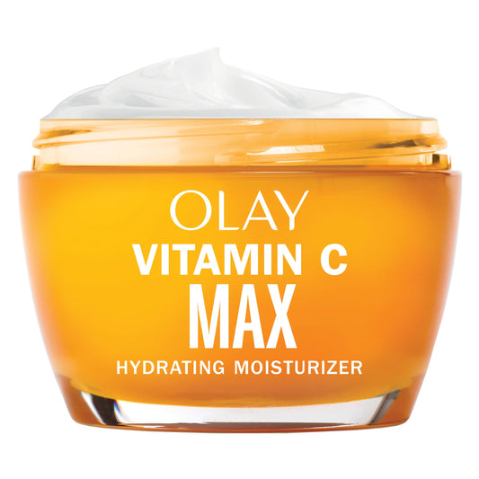 Olay Vitamin C MAX Face Moisturizer, Brightening Cream for Women, Hydrating, Evens Tone, Dark Spot & Hyperpigmentation Reduction, Glowing Skin Care