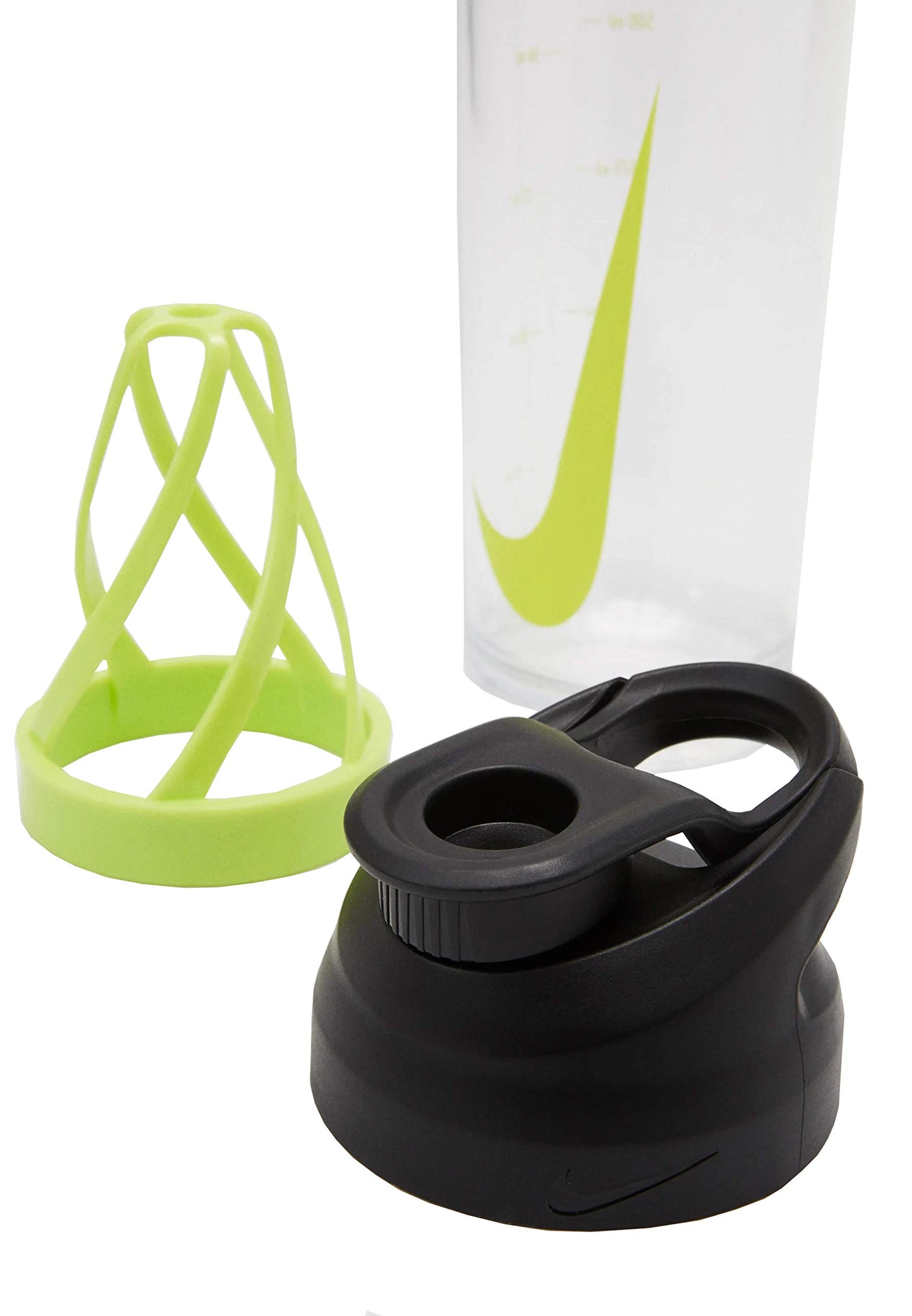 NIKE Water Bottle Clear/Volt 24oz TR Hypercharge Shaker BT HY5001
