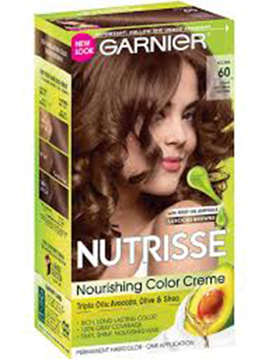 Garnier Nutrisse Haircolor - 60 Acorn (Light Natural Brown) 1 Each
