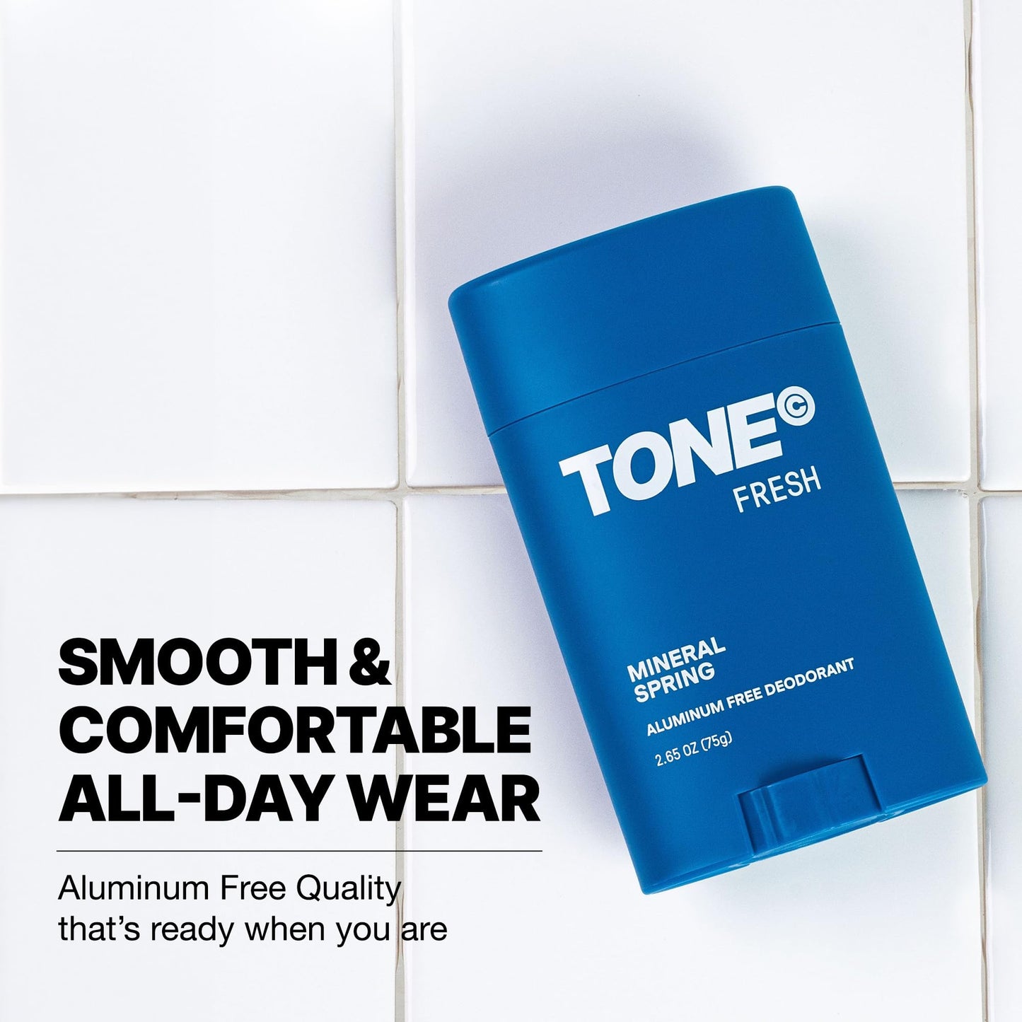 TONE Fresh Aluminum Free Deodorant for Men & Women, 48-Hour Odor Protection, Paraben Free Formula, Dermatologist-Tested, 2.65 oz Beauty and Personal Care TONE Exclusive
