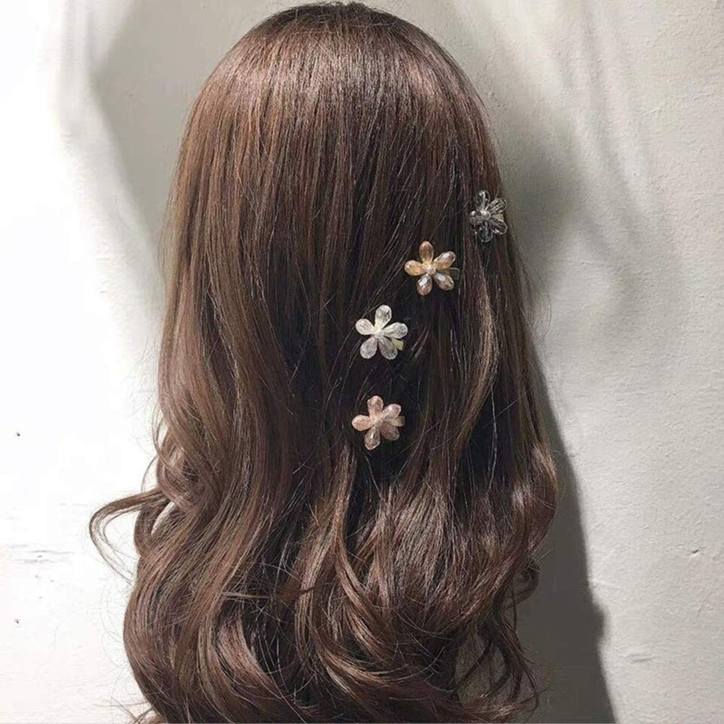 Crystal Hair Clips Small Pearl Hairpins Textention Fashion Hair Barrettes Decorative Bling Hair Accessories for Women Ladies