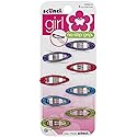 Scunci No Slip Grip Snap Clips, Assorted Colors 8 ea (Pack of 2)