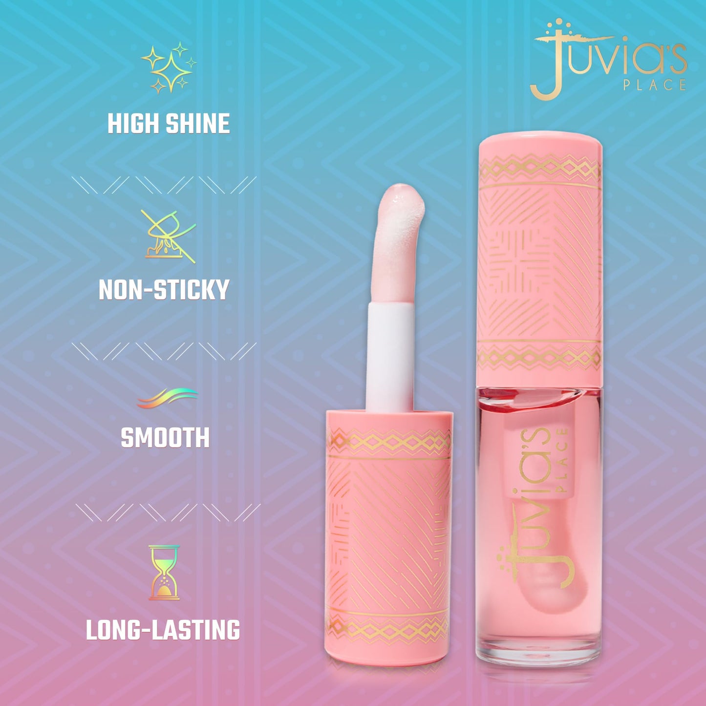 Juvia's Place Magic Lip Oil - Watermelon - Smooth, Hydrating with Vitamin E for Soft, Glossy, Juicy Lips - Infused with Fruit Extracts - Tinted,