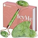 BAIMEI IcyMe Gua Sha & Jade Roller Facial Tools Face Roller and Gua Sha Set for Puffiness and Redness Reducing Skin Care Routine, Self Care Gift
