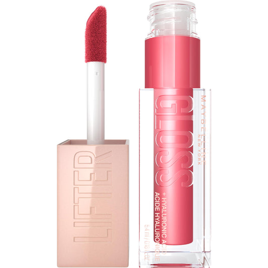 MAYBELLINE Lifter Gloss, Hydrating Lip Gloss with Hyaluronic Acid, High Shine for Plumper Looking Lips, Heat, Raspberry Neutral, 0.18 Ounce Beauty & Personal Care MAYBELLINE
