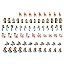 Princess Jasmine and Aladdin clear vinyl Peel and Stick (NOT Waterslide) nail art decals/stickers. Set of 60 by One Stop Nails. Beauty & Personal Care One Stop Nails