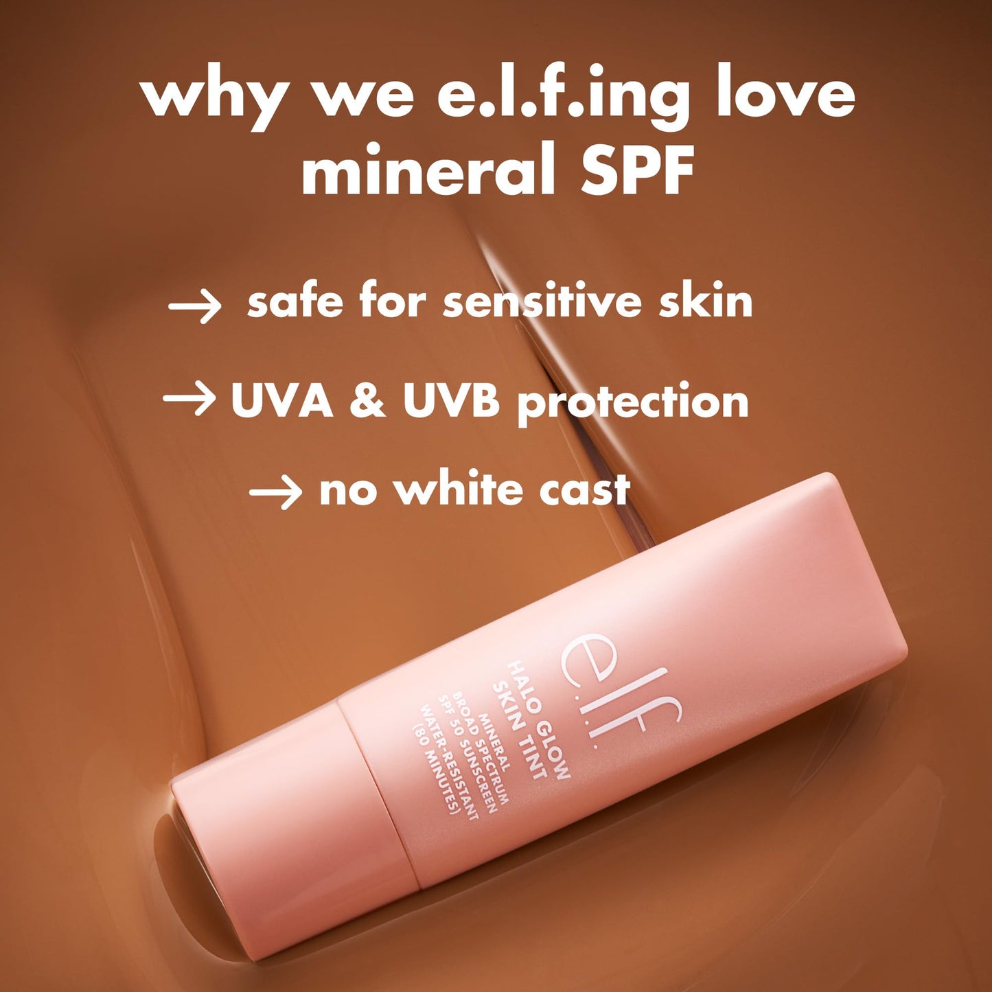 e.l.f. Halo Glow Skin Tint SPF 50, Tinted Moisturizer For Light, Buildable Coverage, Creates A Natural Glow, Vegan & Cruelty-Free, 5 Light Warm Beauty and Personal Care e.l.f.