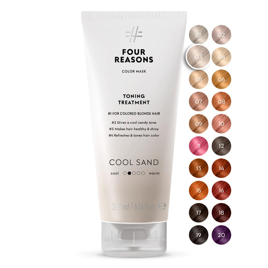 FOUR REASONS Color Mask Cool Sand Blonde Hair Gloss, Depositing Conditioner Beauty and Personal Care FOUR REASONS Default Title