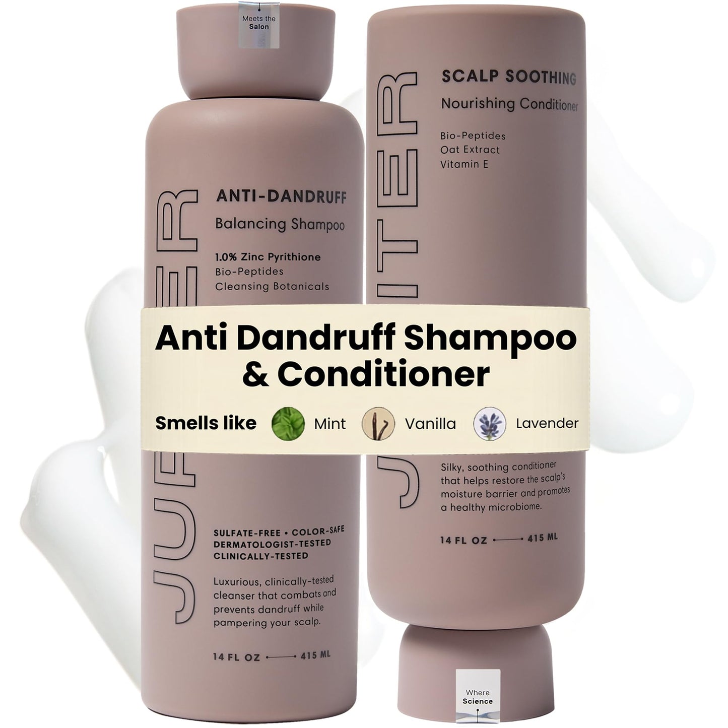 Jupiter Balancing Shampoo & Nourishing Conditioner for Men & Women - Clarifying Cleanse for Oily, Dry & Sensitive Scalp - Hydrates, Softens & Smooths