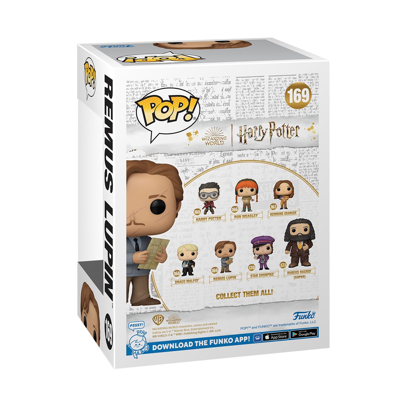 Funko POP! Movies: Harry Potter Prisoner of Azkaban - Remus Lupin with Map - Collectable Vinyl Figure - Gift Idea - Official Merchandise - for Kids…