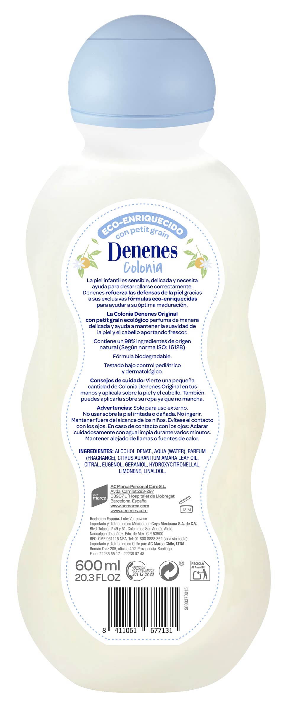 Denenes Baby Cologne 20 oz./600ml