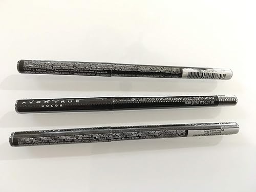 Lot of 3 - Avon Glimmersticks Waterproof Eye Liner - Blackest Night