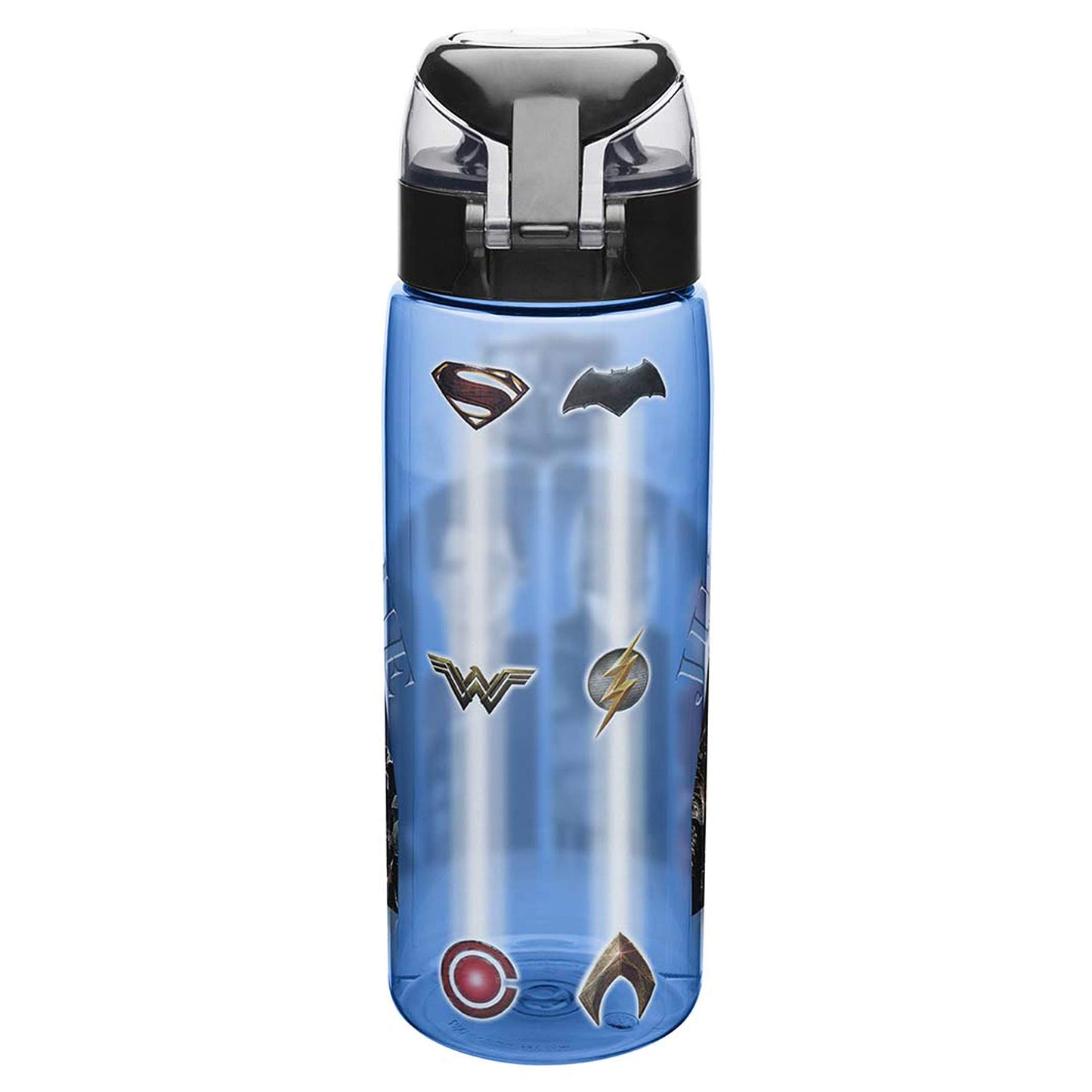 Zak Designs JLMA-K950 DC Comics Justice League Movie BPA Free Water Bottle with Loop 25 Ounce, Multicolor, Single