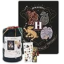 Harry Potter Throw Blanket Set - Hogwarts Bundle Includes 46x60 Plush Throw, Stickers, More | Wizard Blanket for Kids