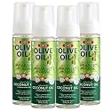 ORS Olive Oil Hold & Shine Wrap Set Mousse Infused with Coconut Oil for Restorative Shine 7 Ounce (Pack of 4)