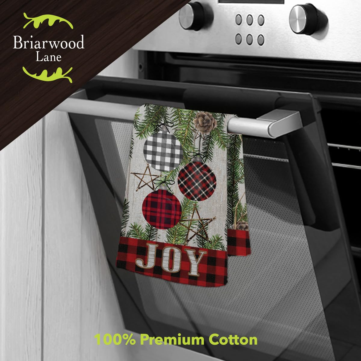 Briarwood Lane Patterned Ornaments Cotton Hand Towel