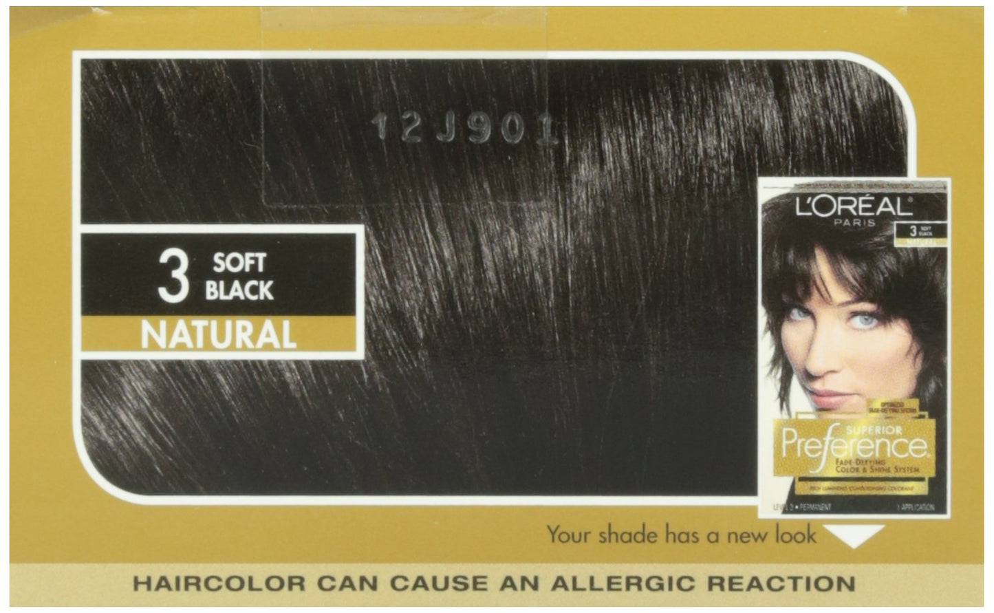 L’Oreal ParisSuperior Preference - 3 Soft Black (Natural) 1 Each (Pack of 2)