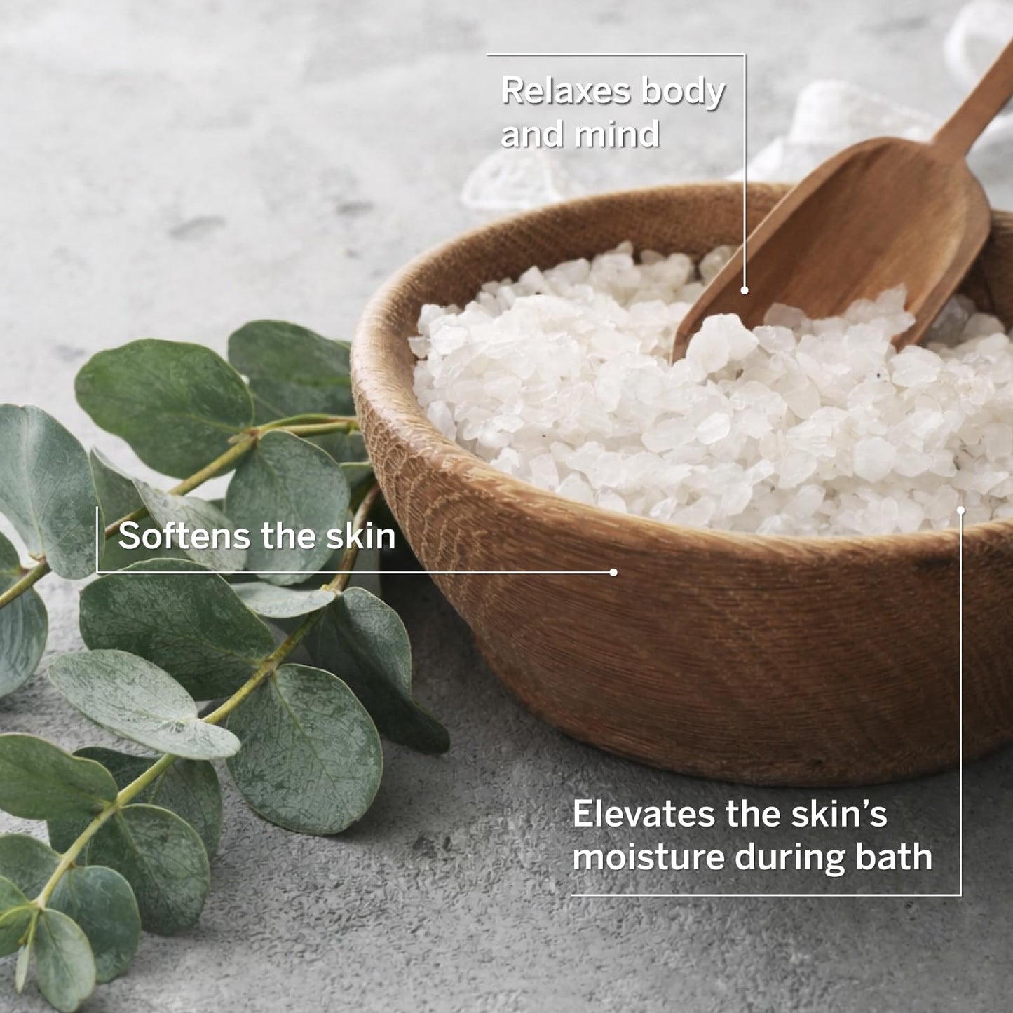 AHAVA Dead Sea Mineral Bath Salt, Soothing Eucalyptus - Intense Relaxation for Body & Mind, Elevates Moisture, Softens & Eases Sore Muscles, Enriched