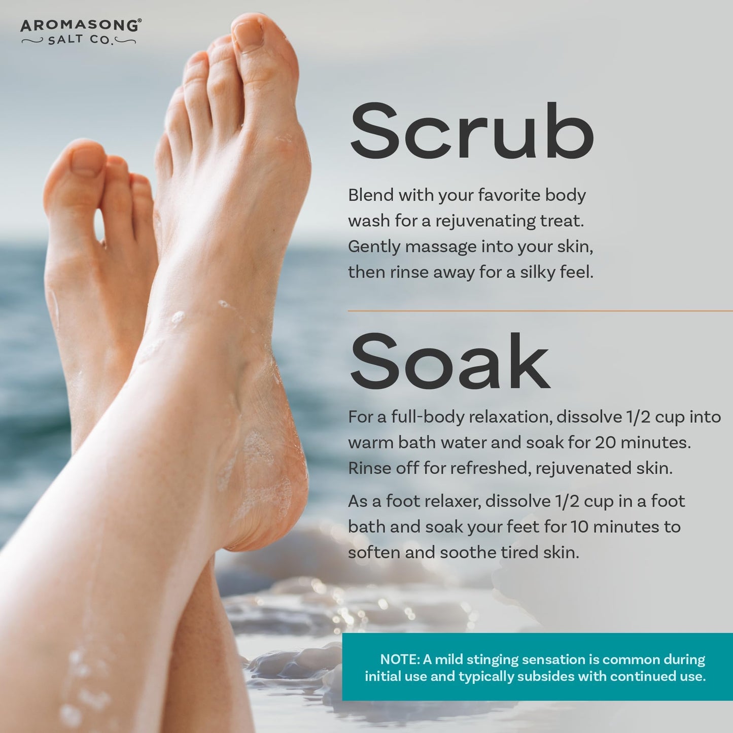 Aromasong Dead Sea Magnesium Flakes for Bath - 16,325 Mg Magnesium Chloride per Bath - Superior Alternative to Epsom Salt - Used as Muscle & Foot Soak Beauty and Personal Care Aromasong