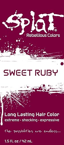Splat | Sweet Ruby | Original Foil Packet1.5 Oz. | 30 Wash | Semi-Permanent Hair Dye