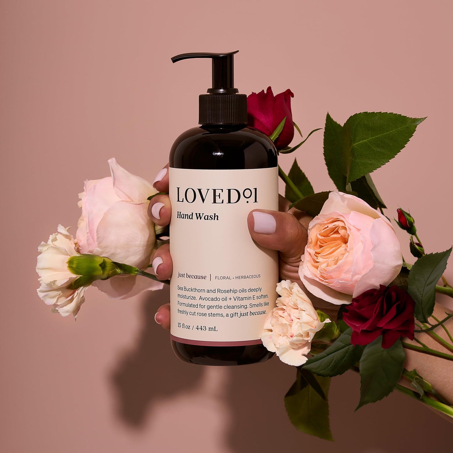 Loved01 Hand Wash & Lotion Set, John Legend Skincare, Oprah's Favorite Things, Floral Scent, Moisturizing Vitamin E, Vegan & Cruelty-Free (15 Oz