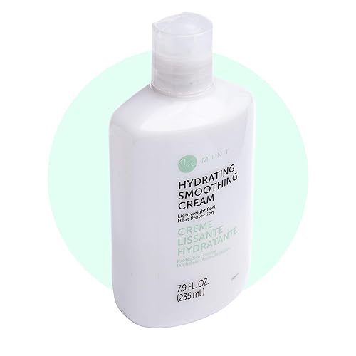 MINT Professional Series Hydrating Heat Protectant for Hair Extremely Light Weight Hair Smoothing Cream with Frizz Control for Damaged, Curly or