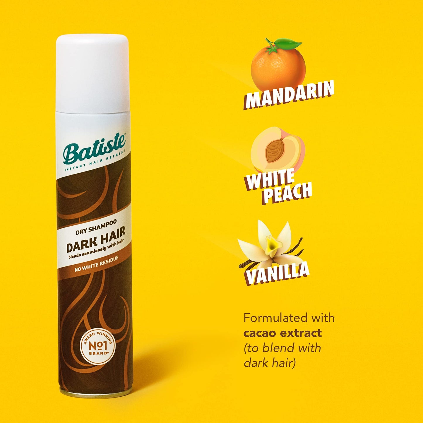 Batiste Dark Dry Shampoo, Waterless shampoo, 3.81oz 3 pack Beauty and Personal Care Batiste