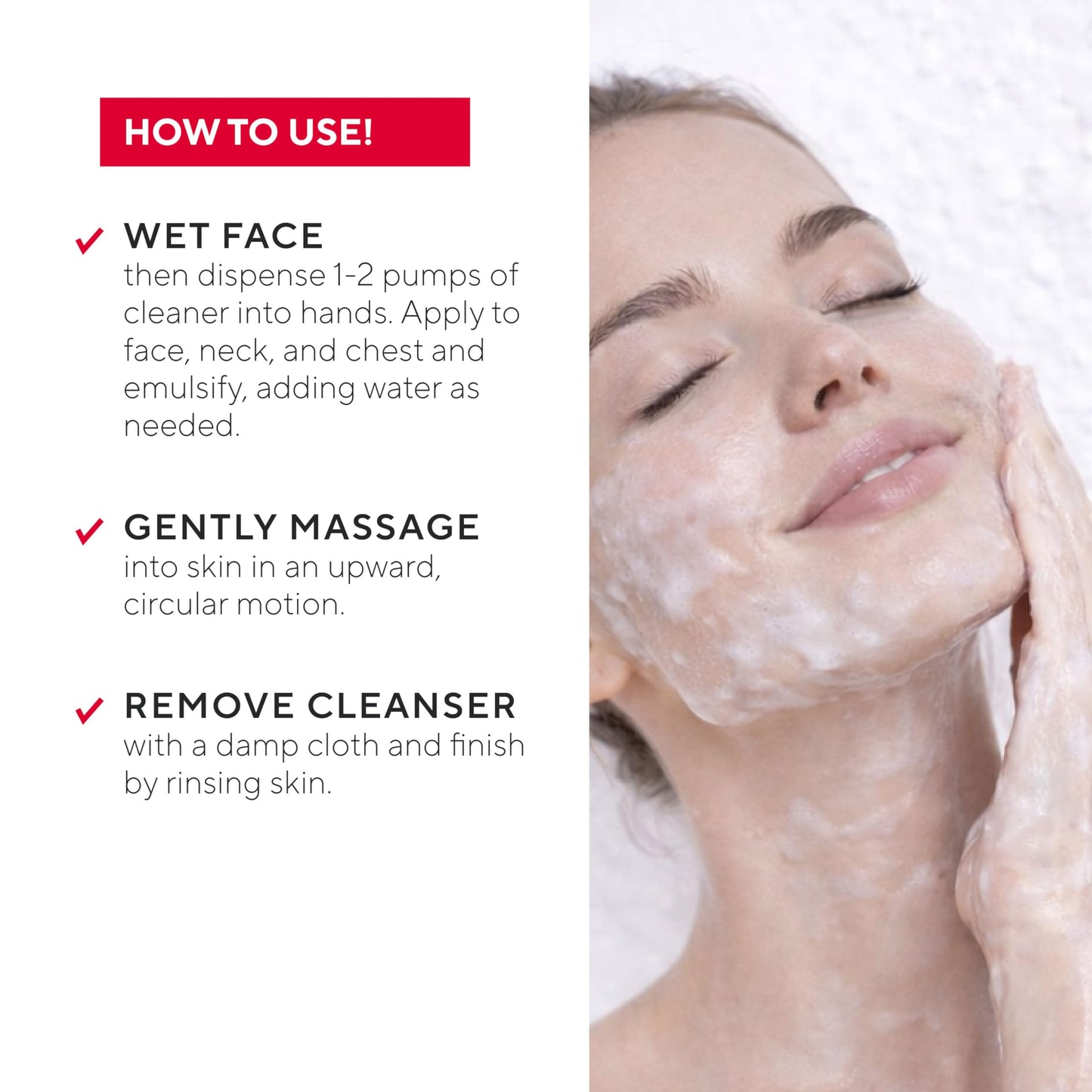 Mirabella Skinphony Pro Hydrating Face Cleanser with Hyaluronic Acid, Ceramides & Aloe Vera - Gentle Sulfate-Free Face Wash for Sensitive Skin_4.06 fl