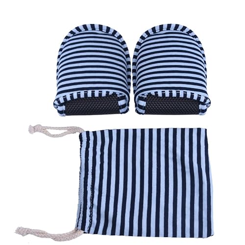Foldable Travel Slippers - Soft Cotton Anti-slip, SPA/House/Guest Slippers for Family,Hotel,Portable,Not Disposable,Men & Women (Blue stripes) Beauty & Personal Care Wbestexercises