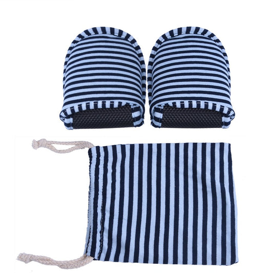 Foldable Travel Slippers - Soft Cotton Anti-slip, SPA/House/Guest Slippers for Family,Hotel,Portable,Not Disposable,Men & Women (Blue stripes) Beauty & Personal Care Wbestexercises