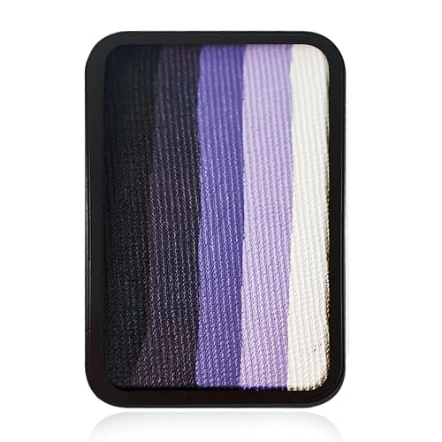 Kraze FX Face Paint Palette Refill - Amethyst (10 gm), Professional 1-Stroke Split Cake, Hypoallergenic, Non-Toxic, Water Activated Halloween Face