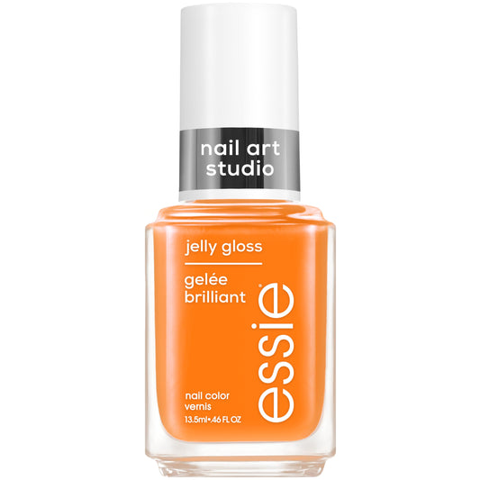 essie Nail Art Studio Jelly Gloss Polish, Vegan, Sheer Orange Nail Polish, Apricot Jelly, 0.46 Fl Oz Beauty & Personal Care essie