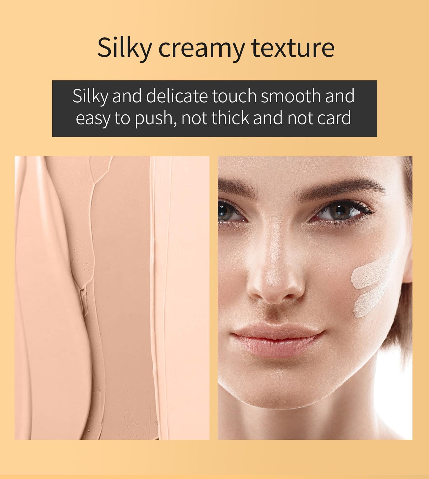 Contour Beauty Wand?Liquid Face Concealer Contour Stick with Cushion Applicator - Long Lasting Lightweight Formula for Flawless Contouring