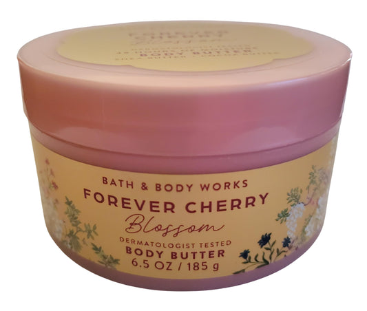 Bath and Body Works Forever Cherry Blossom Body Butter - Soft Floral Daily Moisturizer
