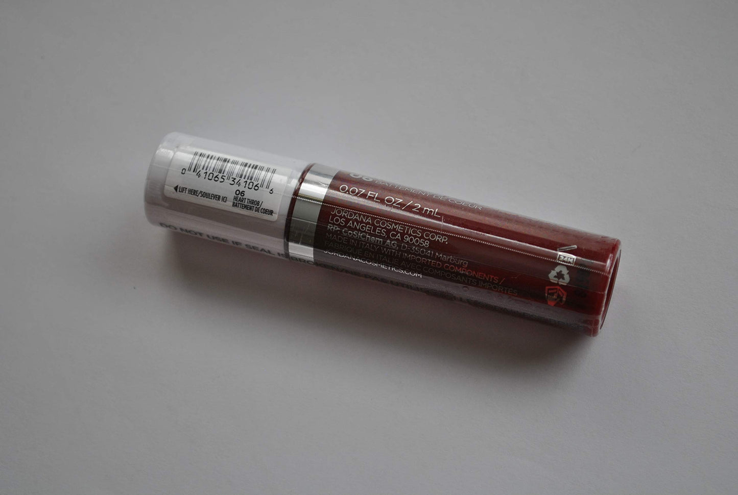 Jordana Pigment Shine Liquid Lip Color - 06 Heart Throb 0.07 fl oz