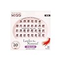 KISS Looks So Natural False Eyelashes Multipack, Lightweight & Comfortable, Tapered End Technology, Reusable, Cruelty-Free, Contact Lens Friendly