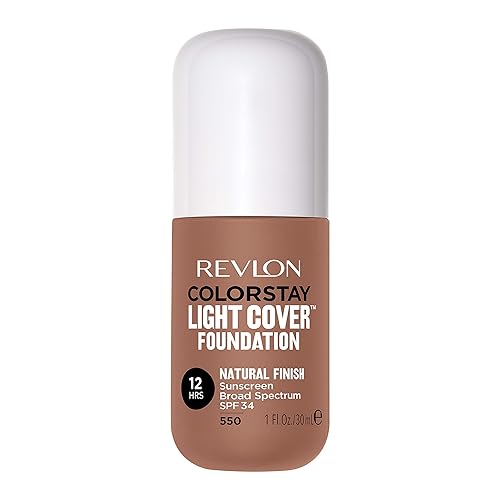 Revlon ColorStay Light Cover Liquid Foundation, Hydrating Longwear Weightless Makeup with SPF 35, Light-Medium Coverage for Blemish, Dark Spots